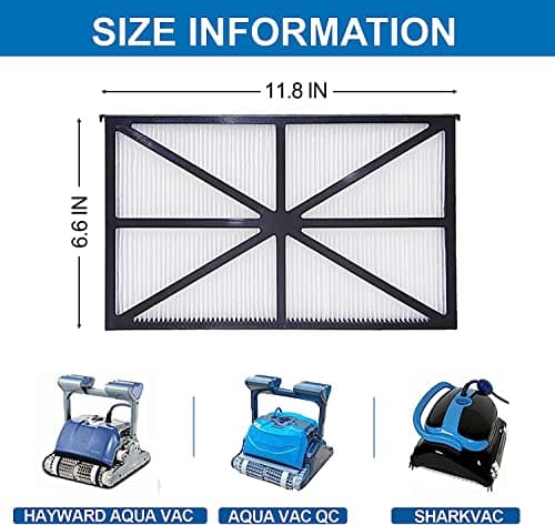 Ultra Fine Cartridge Filter Panels, for Hayward Robotic AquaVac, TigerShark and SharkVac Pool Cleaners Maytronics Part Number: RCX70101PAK2 (2 Pack)
