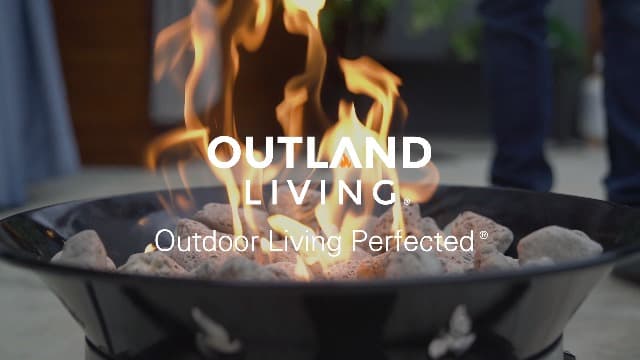 Outland Living Portable Propane Fire Pit, 21-inch, 58,000 BTU with Fire Pit Cover & Carry Kit, Smokeless Gas Firebowl | Perfect for Camping, Patio, Backyard, Tailgating, Deck, RV| Black 863 Cypress