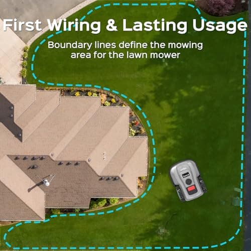 App-Controlled Robotic Mower – Auto-Charging, Adjustable Height, for Lawns up to 4300 sq.ft