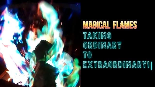Magical Flames Fire Color Changing Packets for Fire Pit, Indoor/Outdoor Fireplace, Campfires, Bonfires - 25 Pack of Flame Color Changing Packets Camping Accessories