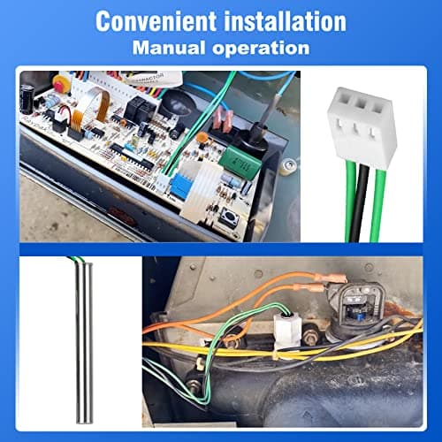 009577F Pool Temperature Sensor Lid Units Replacement for Heater Spa, Compatible with Heater 206A, 207A, 266A, 267A, 336A, 337A, 406A, 407A, 3 Wire NTC 100K