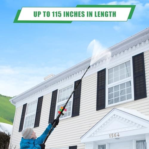 Upgrade Pressure Washer Extension Wand,Balabulala Power Washer Lance with 7 Spray Nozzle Tips, Gutter Cleaner Attachment Curved Rod,1/4" Quick Connect,Anti-Leaked Ring Replacement