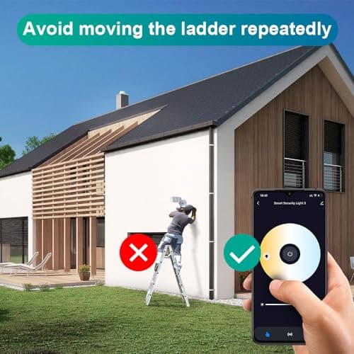 USTELLAR 2 Pack 50W Smart Outdoor LED Security Light Tunable White 2700K-6500K Motion Sensor Exterior WiFi Flood Light Fixture Alexa Warm Wired Floodlight Google Outside Spotlight House Yard Garage