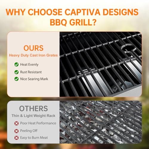 4 Burner Propane Gas Grill with Side Burner, Stainless Steel BBQ Grill 48,500 BTU for Outdoor Cooking Kitchen, Garden and Patio Backyard Barbecue, Black and Silver