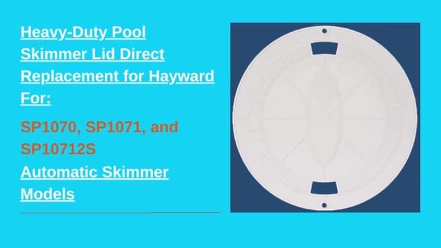 AR-PRO (2 Pack) Exact Replacement Hayward SPX1070C Skimmer Cover - Heavy-Duty Pool Skimmer Lid Direct Replacement for Hayward SP1070, SP1071, and SP10712S Automatic Skimmer Models