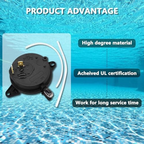 RAMATA 42001-0061s Air Flow Switch Pressure Switch Electrical System AFS Replacement for Pentair Mastertemp and Sta Rite Max E Therm Pool Spa Heater, Also Replaced Old OE # 42001-0059s