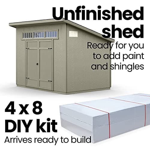 Handy Home Products Olympia 10x7.5 Wood Storage Shed with Floor Kit- Does not Include Paint or Roofing Shingles