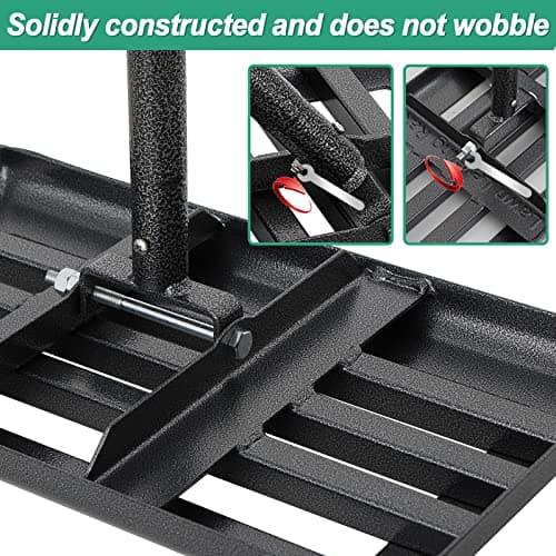COCONUT Lawn Leveling Rake, 17x10 Heavy Duty Metal Head with Stainless Steel Grip, Adjustable Handle Dirt Ground Level Tool for Yard Garden (72 Inch)