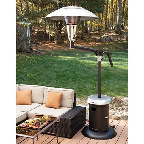 Cuisinart COH-400 Perfect Position Overhead Propane Patio Heater, Extra Large 33" Heat Shield