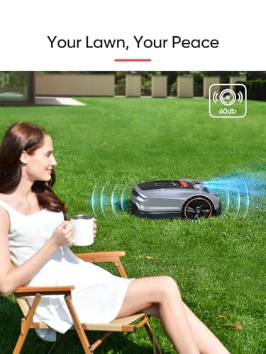 Sunseeker X3 Plus Robot Lawn Mower no Wire,0.3 Acre/13,000 Sq. Ft,Smart APP Control, AI & RTK Navigation, 6 Muti-Zone, Path Planning, for Small/Medium Yards