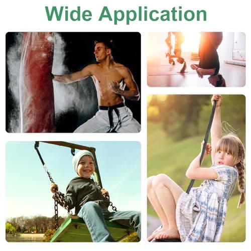 Tree Swing Hanging Straps Kit Holds 2000 lbs,5ft Extra Long Straps Strap with Safer Lock Snap Carabiner Hooks Perfect for Tree Swing & Hammocks, Carry Pouch Easy Fast Installation (5 ft)