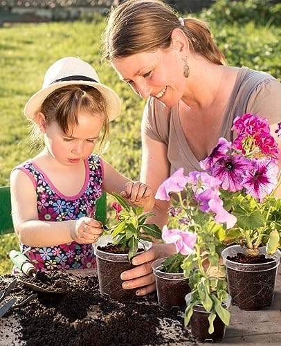 homenote Clear Nursery Pots for Plant,3/4/5 Inch Plant Pot for Planting Plastic Seedling with Drainage Holes Seed Starter Flower High Transparency 20 Labels Excellent Hardness(30 Pack)