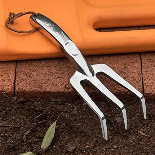 Kings County Tools Trowel, Shovel and Garden Fork Set | Polished Cast-Aluminum | Soil Cultivation Kit | Great for All Ground Conditions | Smooth Handle with Thumb Recess