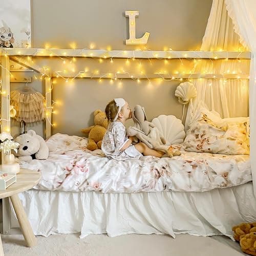 JMEXSUSS Connectable Warm White String Lights Indoor, 8 Modes Christmas Light Plug in Fairy String Lights for Bedroom, 33ft 100 LED Twinkle Lights Outdoor for Christmas Tree Decor