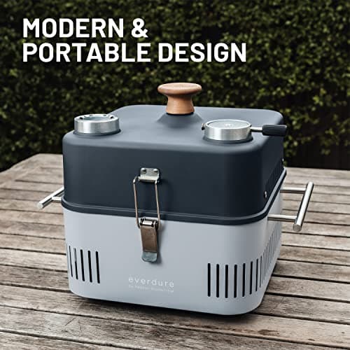 Kingsford All-In-One Grilling Kit, Match Light, Portable Grill with Charcoal and Grilling Tools, No Lighter Fluid Needed, 1 Grill, 4 lb Charcoal Bag