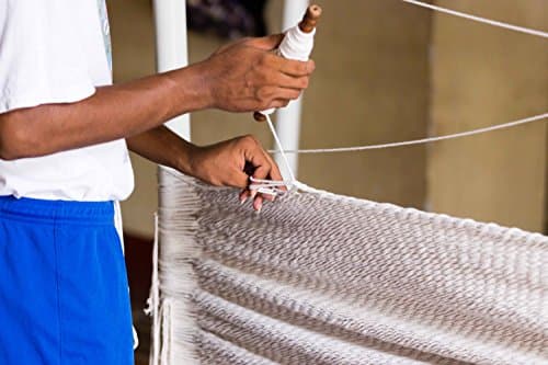 Handmade Macrame Hammock - Mayan, Matrimonial, Double, Brazilian - 100% Natural Cotton - King, Off-White