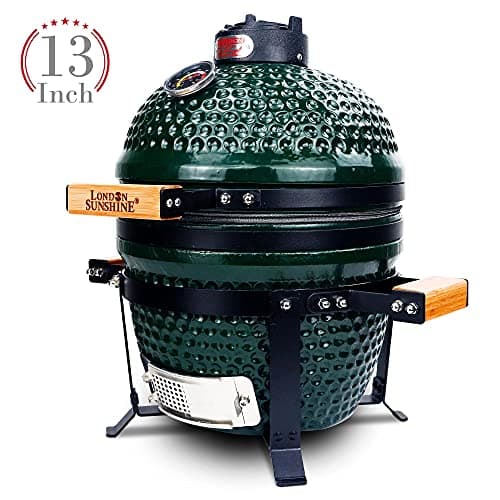 Ceramic Charcoal BBQ Kamado Griller - Portable Tabletop The Cadet Series Smoker