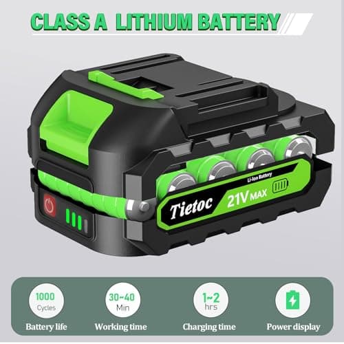 Tietoc Chainsaw 6 Inch Mini Electric Chainsaw Cordless Battery Powered, Hand Held Saw for Wood/Trees Trimming, Tools for Household and Garden, Chain Saw Gift for Men Dad Husband Fathers Gardener 2025