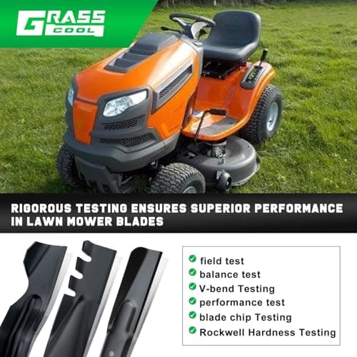 42 Inch Mower Blades for Craftsman LT1000 LT2000 T110 YT3000 138971 532138971 Poulan Pro 42" Deck Riding Mower Lawn Tractor PP19A42 Husqvarna YTH18542 (5 Point Star)
