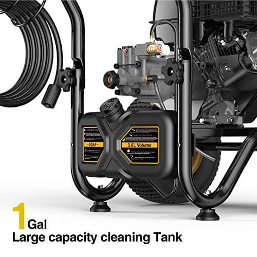 Heavy-Duty Gas Pressure Washer, 3600Psi at 2.7Gpm Power Washer,Portable, 30feet Pressure Hose,Industrial Style,Axial Cam Pump, for Siding, Driveway, House, Car, RV, Paint Preparation etc