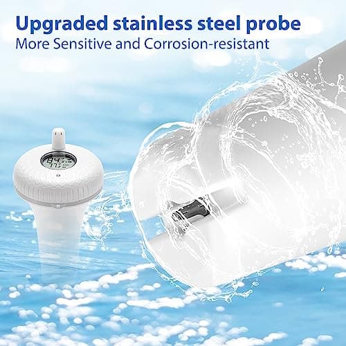 INKBIRD IBS-P01R 2nd Generation Wireless Floating Pool Thermometer Easy to Read for Hot Tub, Compatible with Gateway IBS-M1 and IBS-M2
