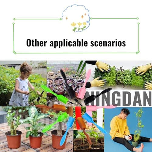 10pcs Bonsai Soil Scoops,Colorful Small Gardening Tools, Plastic Garden Soil Scoops,Suitable for Small Mini Potting Scoop for Plant Flower Succulent,or Milk Powder (Five colors)