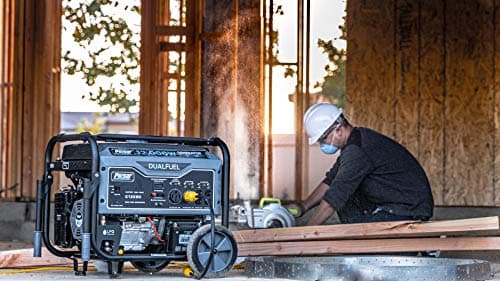 Pulsar G12KBN Heavy Duty Portable Dual Fuel Generator - 9500 Rated Watts & 12000 Peak Watts - Gas & LPG - Electric Start - Transfer Switch & RV Ready - CARB Compliant