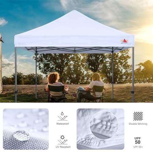 ABCCANOPY Replacement Canopy Top for Pop Up Canopy Tent (10x10, White)