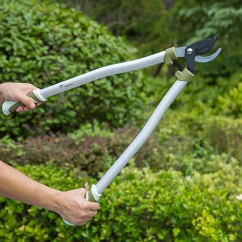 Worth Garden Heavy Duty 28" Bypass Lopper - Bypass Tree Trimmer - Japanese SK5 Steel Blade w/Non-stick Coating - Branch Cutter w/Ergonomic Non-Slip Handles - 1-1/4" Cut Capacity - S404A00