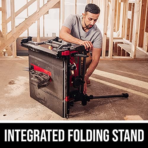 SKIL 15 Amp 10 Inch Portable Jobsite Table Saw with Folding Stand- TS6307-00