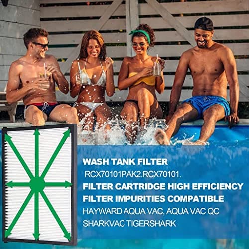 Ultra Fine Cartridge Filter Panels, for Hayward Robotic AquaVac, TigerShark and SharkVac Pool Cleaners Maytronics Part Number: RCX70101PAK2 (2 Pack)