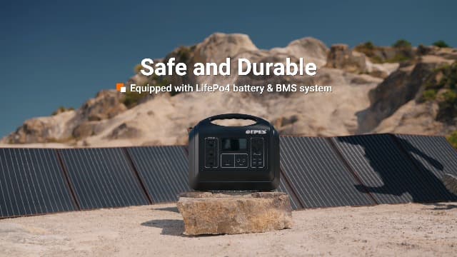OUPES Portable Power Station 1800W (4000W Peak), 1488Wh LiFePO4 Battery Generator with 10 Outputs for Camping, Home Backup & Emergency