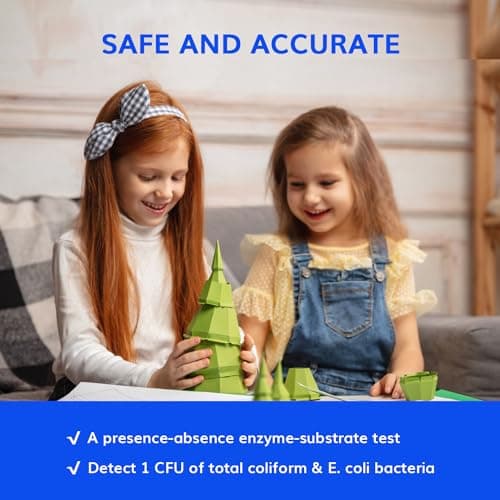 AquaDx 2 Pcs Water Bacteria Test Kit Total Coliform and E.coli Testing for Home Water Drinking Water Pool Pond Ground Well Water – Water Quality Test Kit Easy to Use