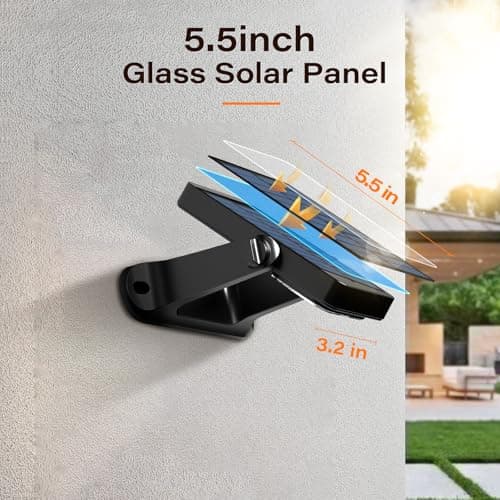 200LM Solar Lights Outdoor Waterproof 2200mAh Solar Fence Lights with 6 Modes & 360° Adjustable Solar Powered Lighting, Warm White/Cool White/RGB for Wall, Patio, Steps, Garden, Pool - 4 Pack