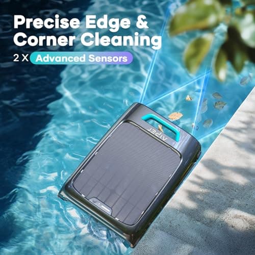 AIPER Surfer S2 Robotic Solar Pool Skimmer with APP Support, 24/7 Cleaning, Dual Charging Modes, Smart Obstacle Avoidance, Ideal for All Swimming Pool Types