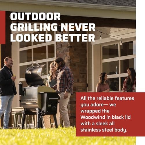 Camp Chef Woodwind 36 Pellet Grill - Stainless Steel Barbecue Grill with WiFi Connectivity - Compatible with Sidekick Barbecue Accessories - 1236 sq in Total Rack Area