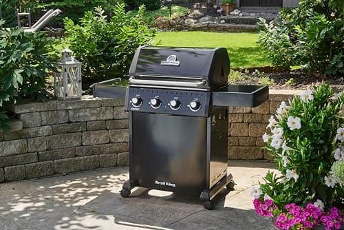 Broil King 865054 Crown 410, Liquid Propane (LP), Black