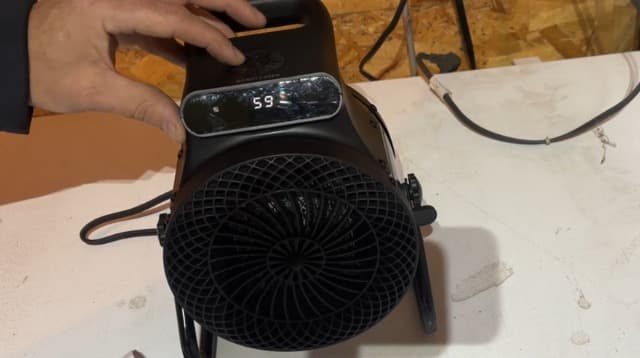 Outdoor Heaters for Patio, 1500W Electric Garage Heater with Remote Thermostat 3S Fast Heating, Overheat Protection, PTC Ceramic Heater with 3 Modes for Greenhouse, Camping Tent Indoor Use