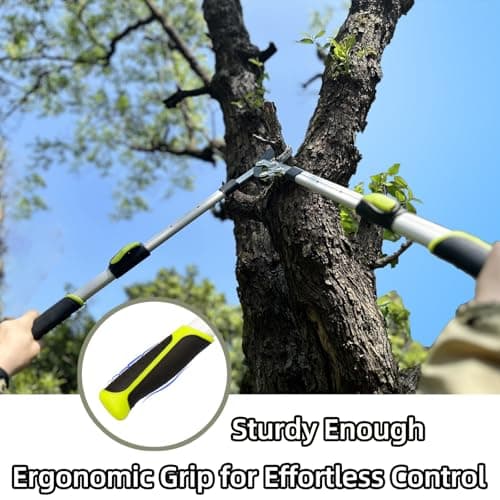 Loppers for Tree Trimming Heavy Duty Branch Cutter with Compound Action, Effortless Tree Pruner Extendable 21-26" Loppers for Gardening, Long Handle Pruning Shears with 1.6" Clean Cut Capacity