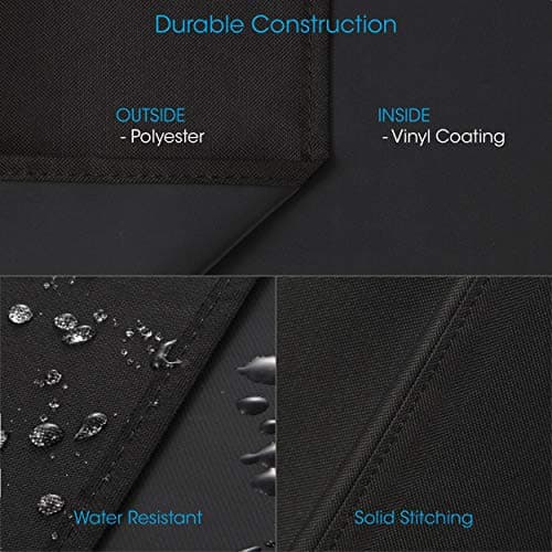 Unicook 30 Inch Electric Smoker Cover for Masterbuilt, Heavy Duty Waterproof Vertical Smoker BBQ Grill Cover, All Weather Resistant, 18" W x 17" D x 33" H
