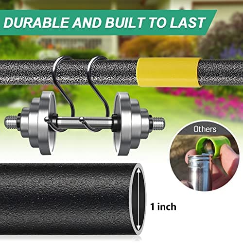 COCONUT Lawn Leveling Rake, 17x10 Heavy Duty Metal Head with Stainless Steel Grip, Adjustable Handle Dirt Ground Level Tool for Yard Garden (72 Inch)