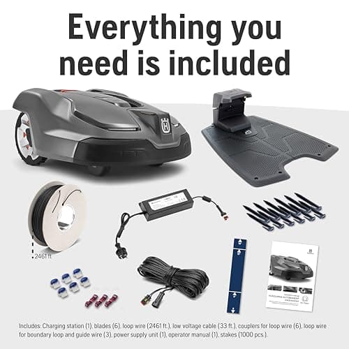 Husqvarna Automower 430XH Robotic Lawn Mower with GPS Assisted Navigation, Automatic Lawn Mower with Self Installation, Ultra-Quiet Smart Mowing Tech for Medium to Large Yards (0.8 Acre) 967852945