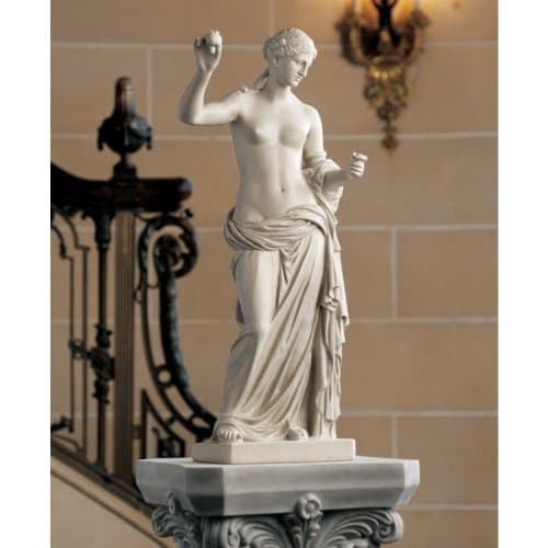 Design Toscano Venus of Arles Greek Woman Indoor/Outdoor Statue Figurine, Gallery, Antique Stone