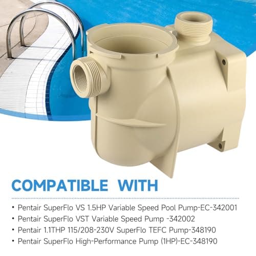 350089 Inground Pool and Spa Booster Pump Body Housing – Replacement Part for Pool & Spa Systems, Compatible with Pentair,SuperFlo Inground Pool and Spa Booster Pump Body Housing,Easy to Install