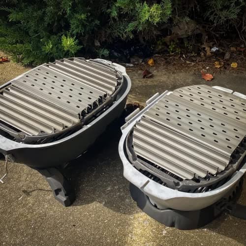 GrillGrate Grill Grate for PK Go Grill | Camping Grill Grate | Premium Charcoal Grill Accessories | Hard Anodized Aluminum | Portable Grill Grate Set | 11″ Deep x 15.375″ Wide