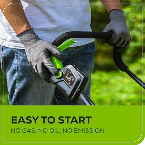 Greenworks 24V 13" Brushless Cordless (Push) Lawn Mower, 4.0Ah Battery and Charger Included