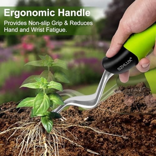 SZHLUX Hand Weeder Tool, Premium Weed Puller Tool for Garden, Gardening Hand Tool with Ergonomic Handle (Green)