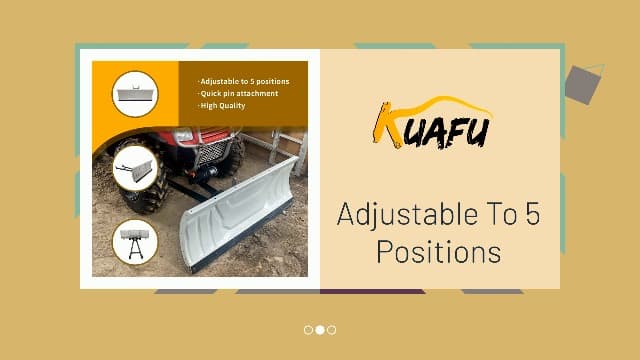 KUAFU Snow Plow Blade Universal Kit Steel Adjustable 48" Complete Universal Kit Package Compatible with ATV Honda Kawasaki Polaris Aeon Crossland Arctic-Cat Alterra (You Will get 2 Packages)
