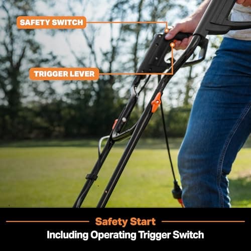 LawnMaster TE1016M Electric Tiller 10-Amp, 16-Inch,Green