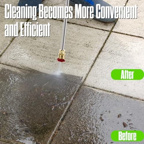 Electric Pressure Washer, 4500 PSI 3.0 GPM High Pressure Cleaning Machine with 35 FT Power Cord, 20 FT Hose, Foam Cannon, 4 Nozzles,Easy Store for Car/Garage/Patio, Green/Small
